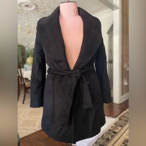 Calvin Klein Petite 12 Black Trench Coat